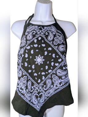 NWT Design by Olivia Paisley Bandana Halter 1XL